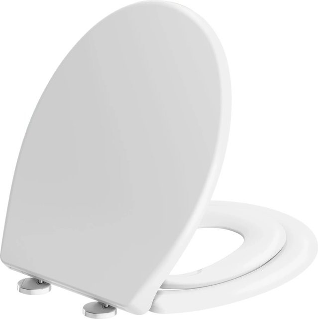 Sanfino Duroplast WC-Sitz Child Ease mit Absenkautomatik und Kindereinsatz in Weiß, B/T/H: 44,6 x 37,5 x 44,6 cm - Bild 1