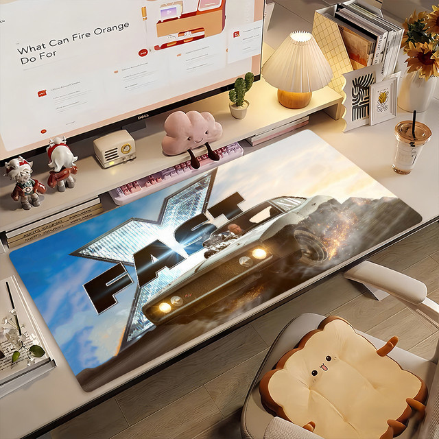 Movie F-Fast n F-Furious Mauspad in Multicolour, rutschfeste Gamer-Schreibtischunterlage für Laptop und Büro, groß - Bild 1