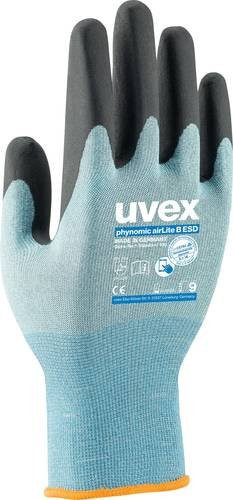 Uvex Schnittschutzhandschuhe 6037 6007808 in Blau, Größe 8, nach EN 388:2016 - Bild 1