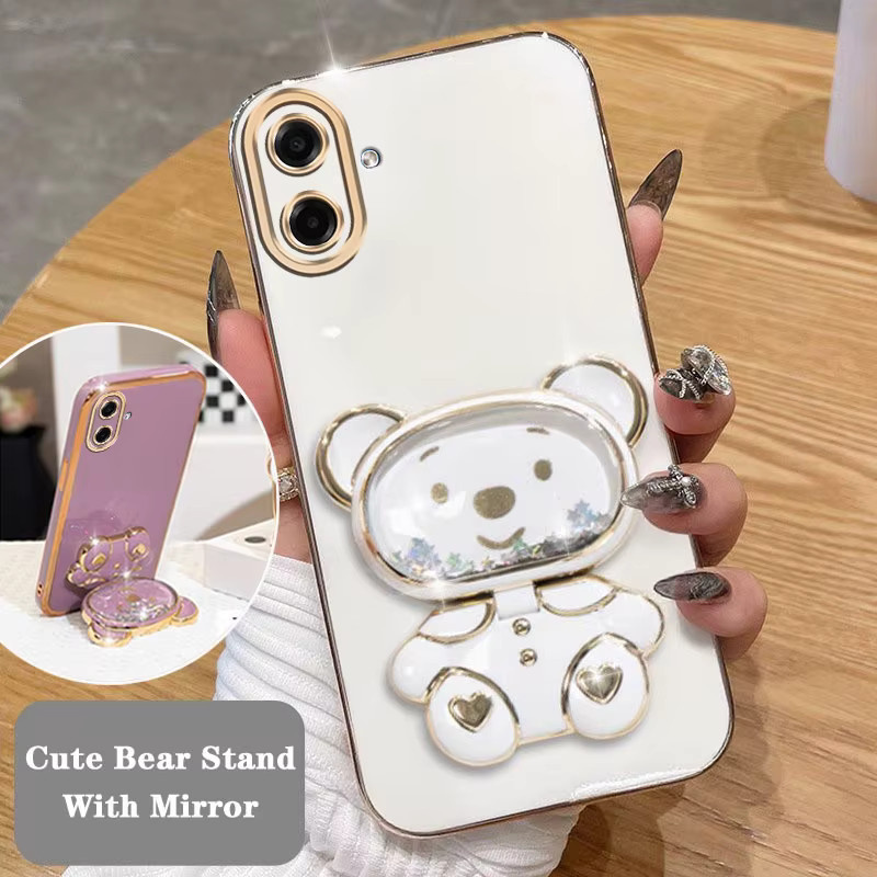 Samsung Handyhülle mit Waschbären Motiv in Pink für verschiedene Modelle wie A55 A53 A51 A35 A25 A24 A21S A17 A15 A13 A12 A10 A06 A04 A03S - Bild 2
