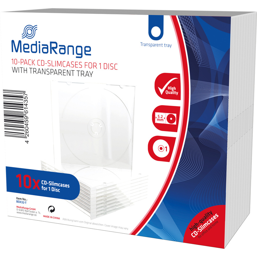 MediaRange CD/DVD Hülle in transparent - Bild 2
