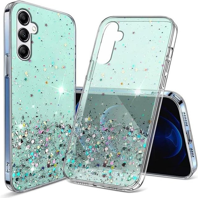 Glitzer Silikon Schutzhülle für Samsung Galaxy A-Serie in Transparent Ultra Dünn - Bild 1