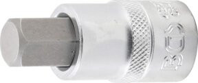 BGS Bit-Einsatz 4257 in Silber mit 1/2 Zoll Innenvierkant-Antrieb und 14 mm Innensechskant - Bild 1