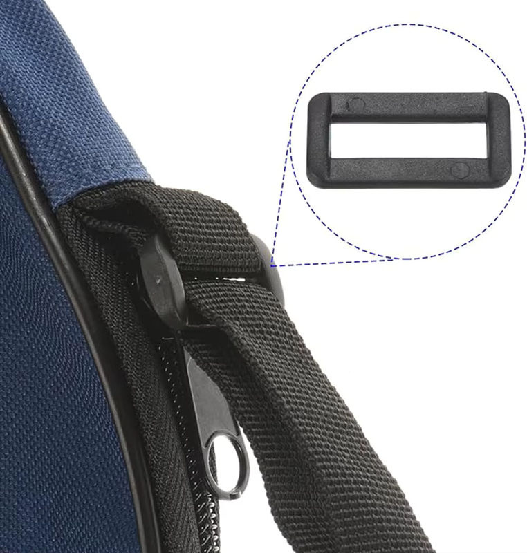 10 Stück Looploc seitliche Entriegelungsschnallen von MEIGEMEI aus Kunststoff in Schwarz, Rechteck-Ringe für Rucksackgurte und Taschen, Breite: 15 mm bis 50 mm - Bild 5