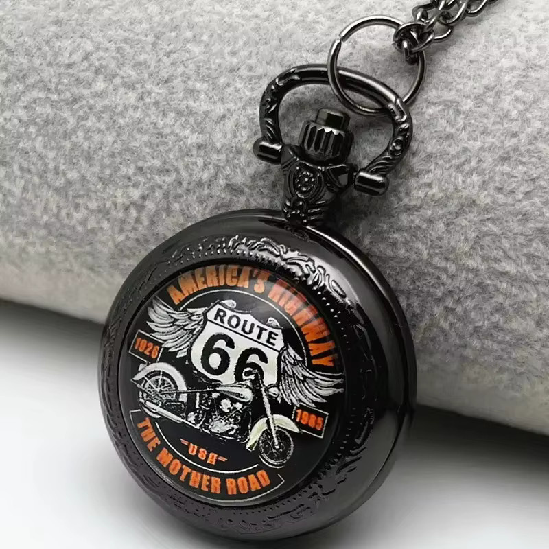 Taschenuhr, Quarz, Kunststoff, Edelstahl, Schwarz, Kinder - Bild 2