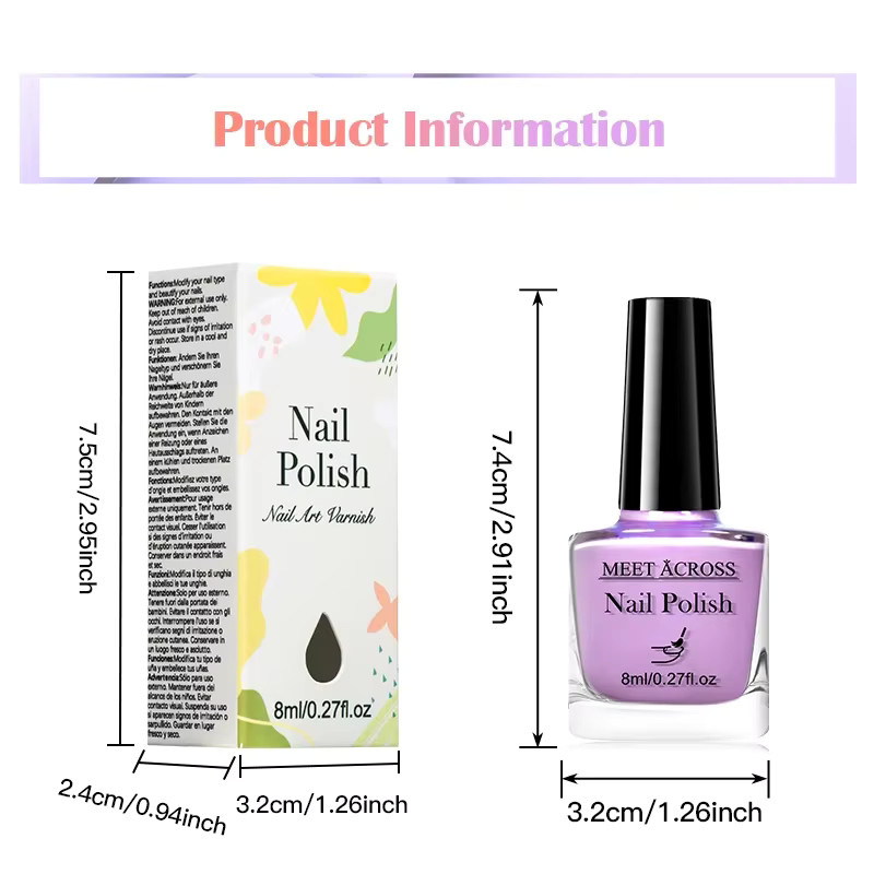 Meet Across Nagellack, 8 ml, wasserbasiert - Bild 4