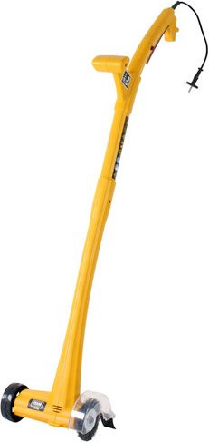 Texas Elektro-Unkrautbürste WR 140 in Schwarz und Gelb mit Nylon- und Stahlbürsten, Länge: 115 cm - Bild 1