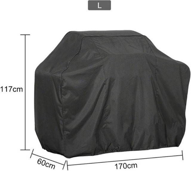 Weber Heavy Duty Grill-Abdeckung für den Außenbereich, wasserdicht und staubdicht, Schwarz, B/T/H: 100 x 80 x 66 cm - Bild 1