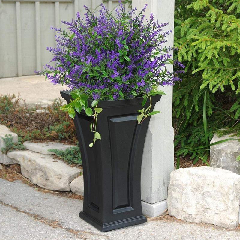 8 Bündel künstlicher Lavendel in Lila von yuyongzhi, wetterfeste Kunstblumen für Garten und Veranda, Höhe: 35 cm - Bild 5
