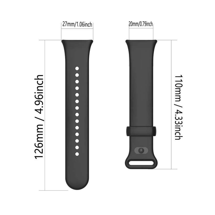 Xiaomi Uhrenarmband Silikon, Schwarz, Unisex - Bild 1