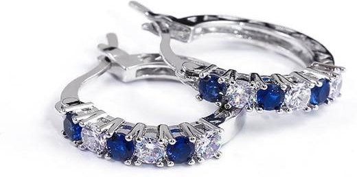 CLE Ohrhänger 925 Silber, Saphir, Smaragd, Amethyst, Rubin, Damen - Bild 1