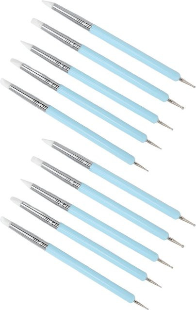 Koogeelife Nagellack-Punktierstift mit Silikonkopf, 2er Set, White - Bild 1