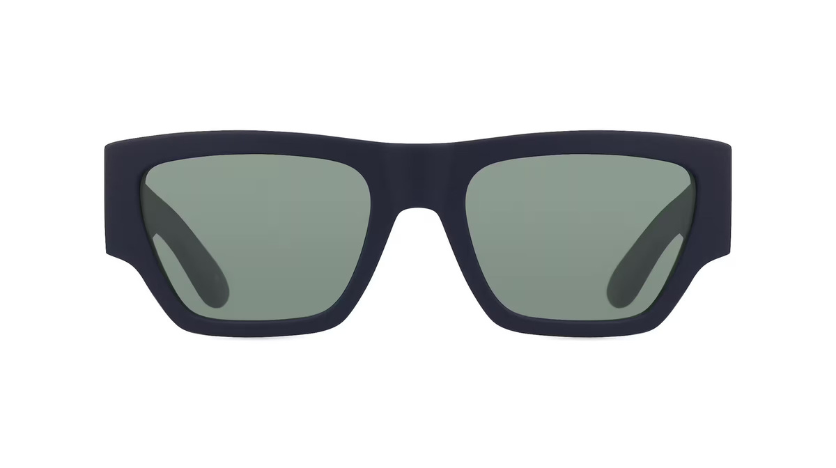 Alexander McQueen AM0393S Sonnenbrille, Vollrand, Quadratisch, Kunststoff, Herren, blau, grün - Bild 1