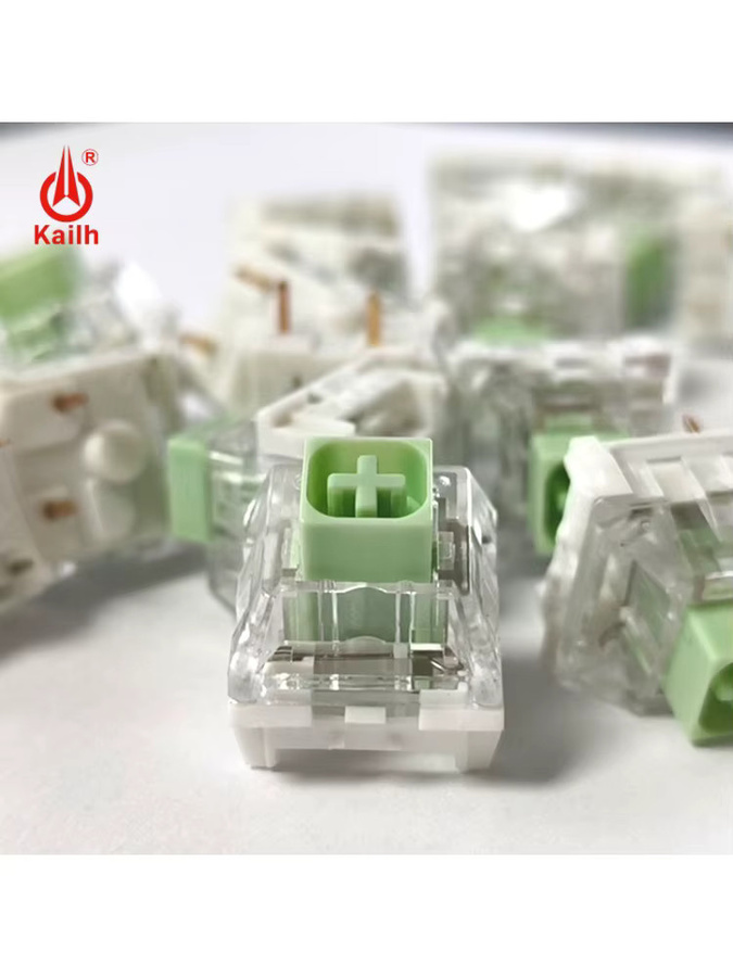 Kailh Box Jade Navy mechanische Tastaturschalter, taktile Clicky Gaming-Schalter in Blau und Transparent - Bild 1