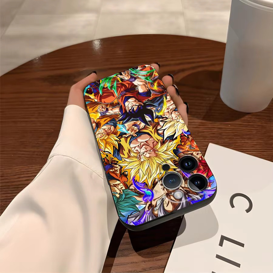 Dragon Ball Goku Vegeta Handyhülle für Apple iPhone 17 16 15 14 13 12 11 Pro Max Plus XR XS 7 8 in Schwarz - Bild 5
