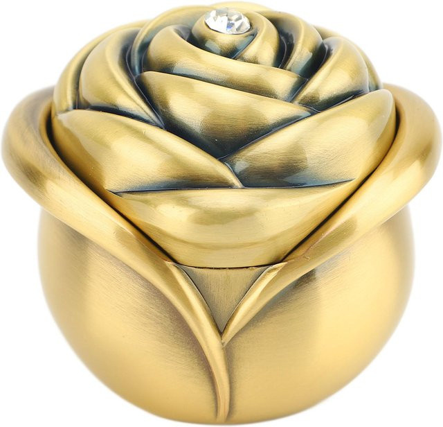 Neoglint Schmuckschatulle Metall, Rosenform, beige, Damen - Bild 1