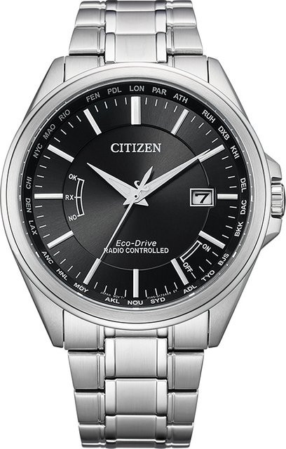 Citizen Armbanduhr, Solar, Edelstahl, Schwarz, 43 mm, Herren - Bild 1