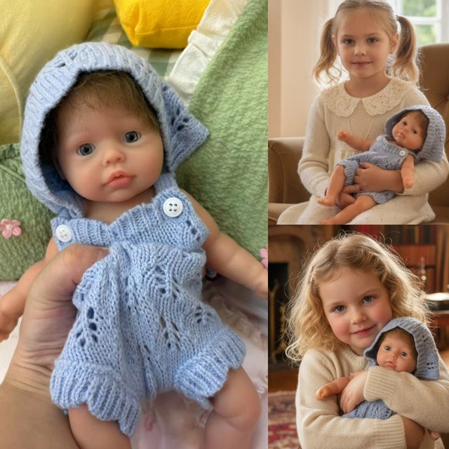 Aizwa Bebe Reborn Girl, Silikonpuppe, 25,4 cm, ab 3 Jahre - Bild 1