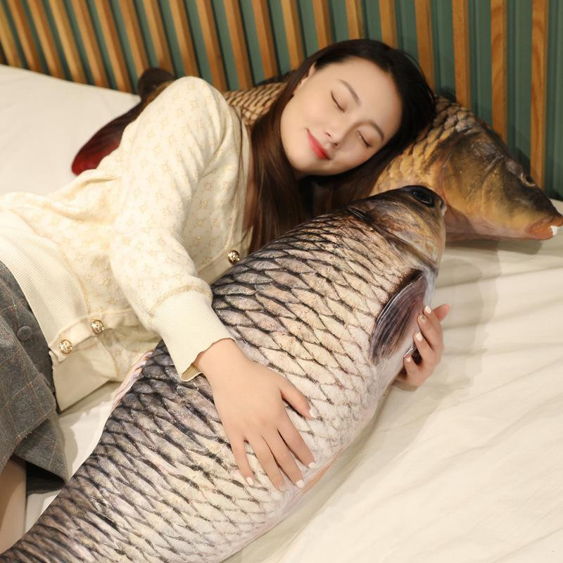 Lustige Fisch Plüschtiere, Karpfen Plüschkissen, 30cm, ab 14 Jahre - Bild 2