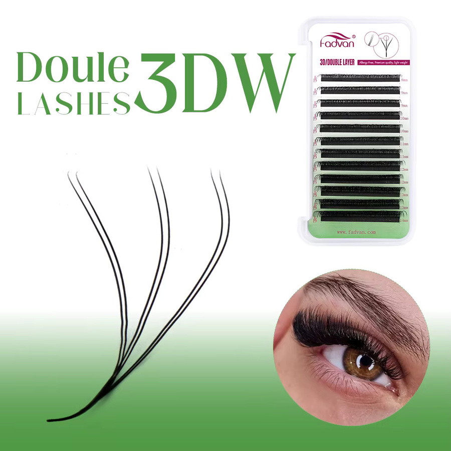 Fadvan W-Form W-Wimpern, Black, Unisex, Natürlich - Bild 2