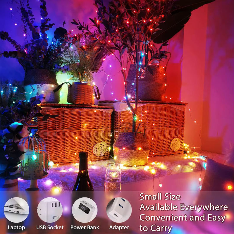 Acosh Neon RGBIC LED String Light mit Bluetooth und USB, Runde Multicolour Lichterkette für Home und Garten zur Festival Dekoration - Bild 5