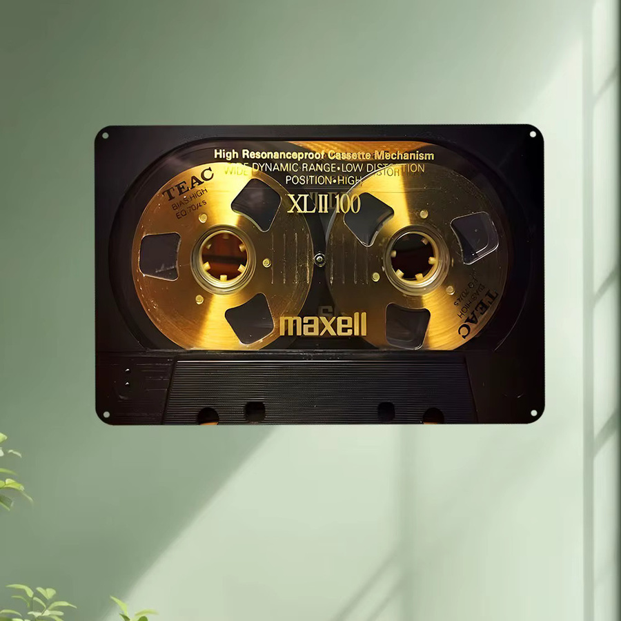 CIFBUY Vintage Metallschild Musik Wanddekoration Retro Design Breite: 30,48 cm, Höhe: 20,32 cm - Bild 3