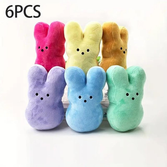 Yiran toy Oster Peeps Hasen Plüschtiere, 13cm, ab 3 Jahre - Bild 1