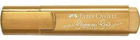 Faber-Castell Textmarker TL 46 Metallic Gold, 10 Stück mit 3 Strichstärken und Tinte auf Wasserbasis - Bild 1