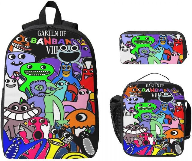 Fancy Style Studio Garten Of Banban Rucksack Set für Kinder mit Federmäppchen und Brotdose, 3-teilig, Mehrfarbig - Bild 1