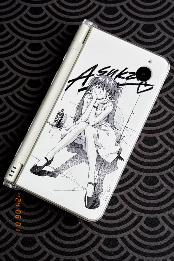 Bandai 3DS Konsolen-Ersatzschale EVA Asuka weiß, Gehäuse Illustrationen - Bild 2