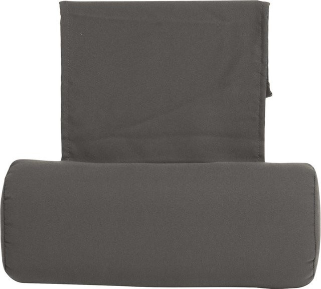 Stern Kopfpolster Bezug aus Polyester in Seidengrau, B/T/H: 37 x 15 x 6 cm - Bild 1