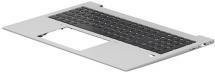 HP Ersatztastatur für EliteBook 860 G9 Notebook mit ClickPad, hinterleuchtet, International Englisch, Silber - Bild 1