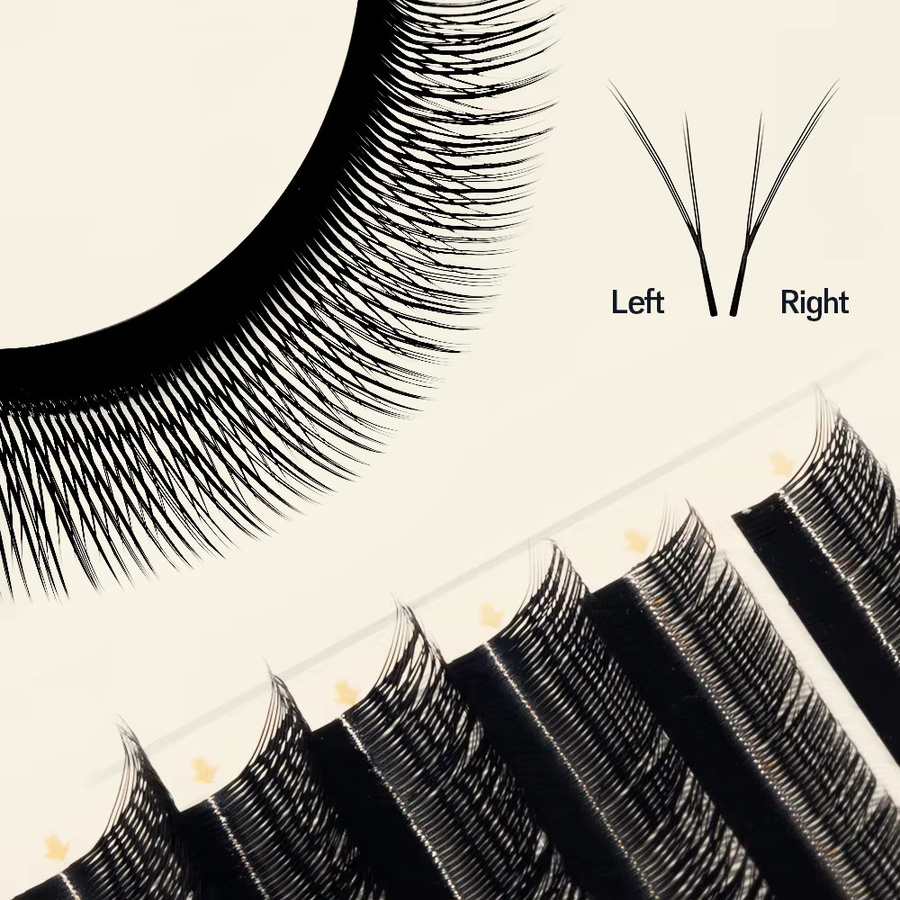 NATUHANA Fox YY Falsche Wimpern, mattschwarz, Volumenwimpern - Bild 4