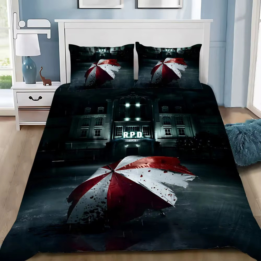Bettwäsche Set Resident Evil mit Bettbezug und Kissenbezug von ZJMZF in Schwarz, Breite: 135 cm, Länge: 200 cm - Bild 1