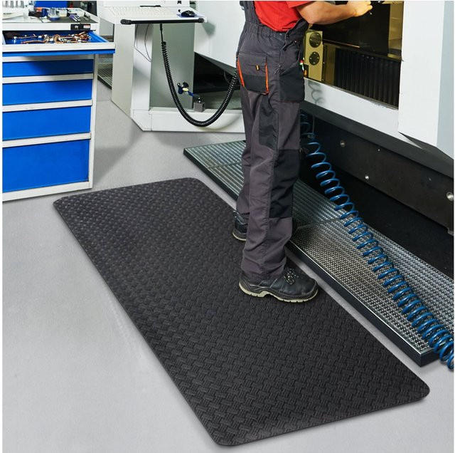 etm Anti-Ermüdungsmatte HeavyDuty TireTuff Schwarz B: 90 cm, T: 150 cm - Bild 2