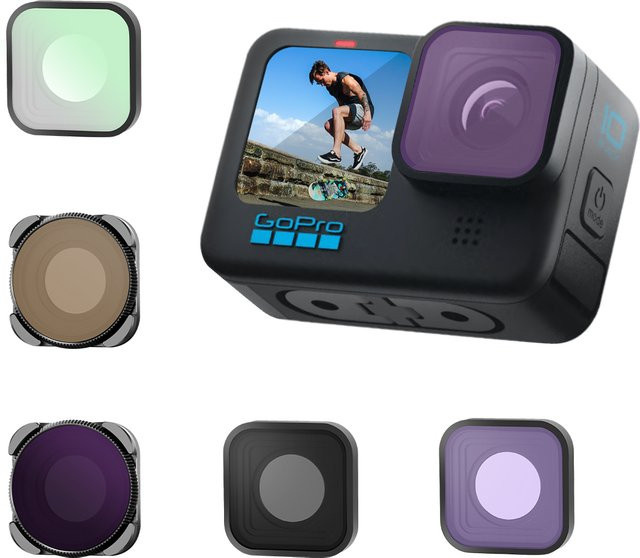 Mecoright Filterset für GoPro Hero 9 10 11 Action-Kamera mit UV CPL ND8/64/1000 NDPL Polarisator und Tauchlinsen Zubehör - Bild 1