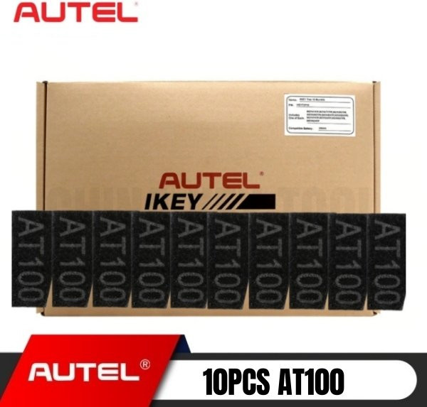 10 Stück Autel AT100 Super Transponder Chip in Schwarz kompatibel mit IM508S, IM608II, KM100, KM100E, IM608 PRO, IM608, IM508, IM1 und IM2 - Bild 1