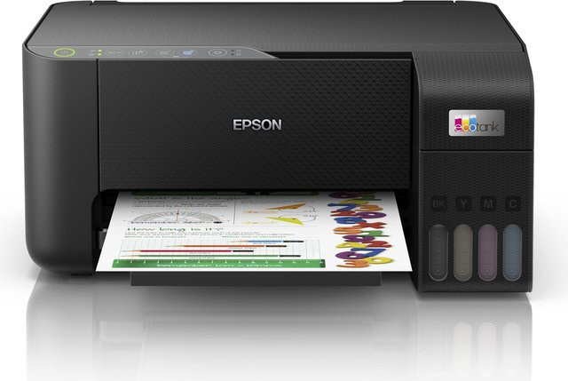 Epson EcoTank ET-2860 Multifunktionsdrucker Schwarz mit Wi-Fi, Drucken, Scannen und Kopieren - Bild 1