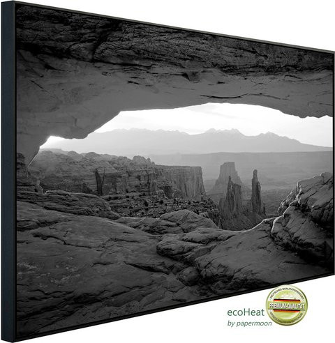 papermoon Infrarotheizung EcoHeat Arizona Schwarz Weiss mit Matt-Effekt, App-Steuerung und Überhitzungsschutz - Bild 1