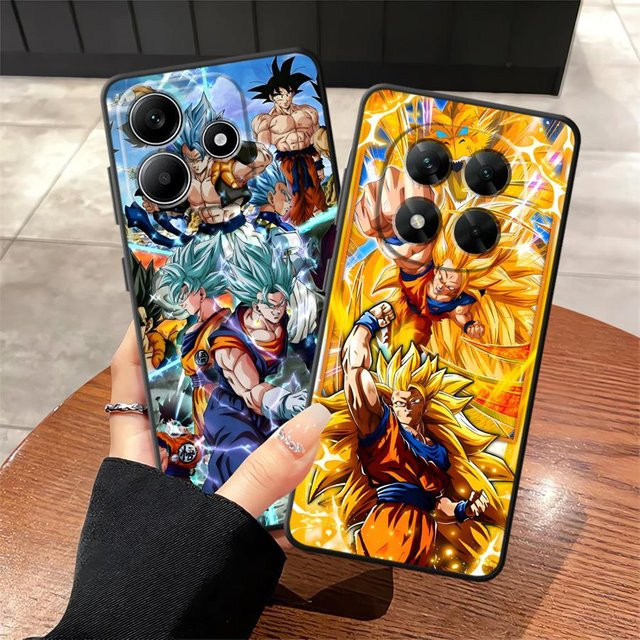 Dragon Ball Son Goku Handyhülle für Xiaomi Redmi Note 13 14 Pro Plus 10S 11s 9S 12s 9 10 11 12 Pro 7 8 in Schwarz - Bild 1