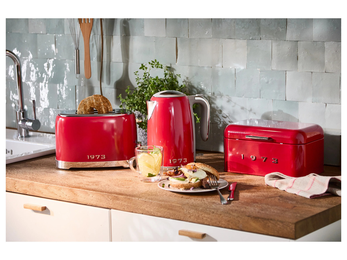 SILVERCREST Retro 1973 Wasserkocher SWKR 3100 C3 in Rot - Bild 2