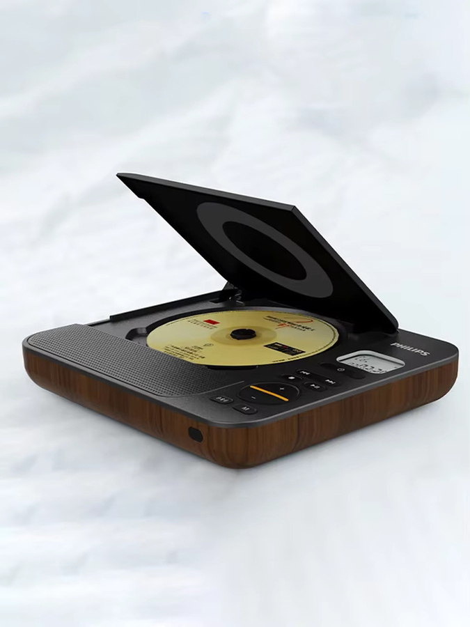 Philips EXP5608 CD-Lautsprecher mit Bluetooth, CD, USB und TF in Schwarz und Braun - Bild 7