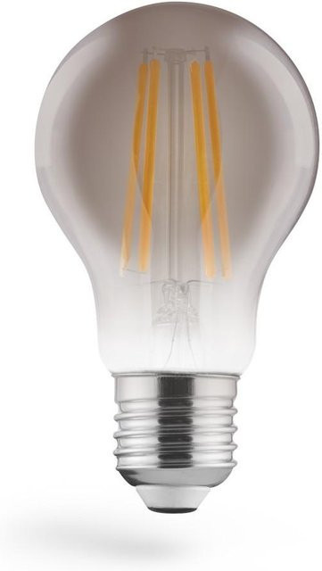 XavaX LED-Filament Vintage-Glühlampe E27, dimmbar, Warmweiß, transparent, 8W, 380lm - Bild 1