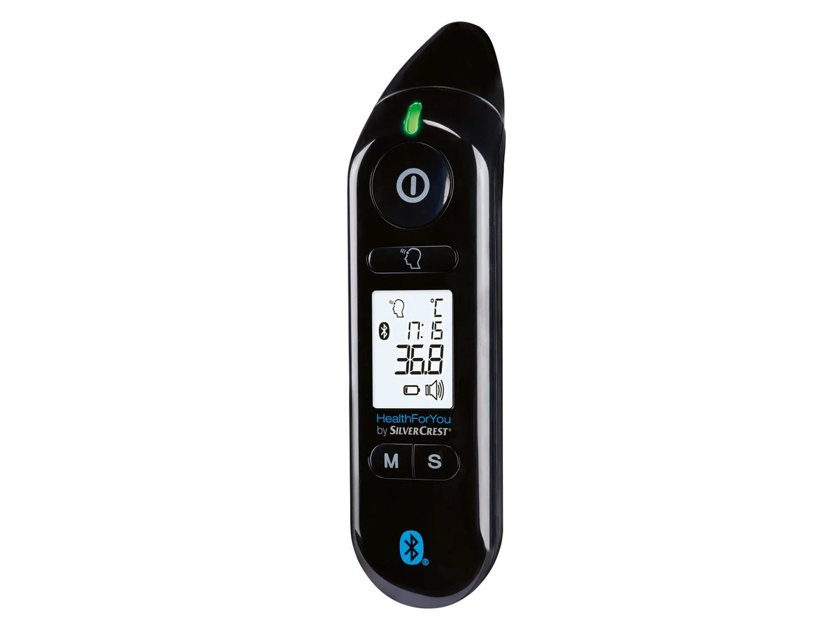 SILVERCREST Personal Care Multifunktionsthermometer SFT 81 in Schwarz mit App-Anbindung - Bild 2