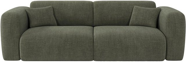 Maison Céphy Schlafsofa Pogni Grün mit Stoffbezug und 240 cm Breite - Bild 1