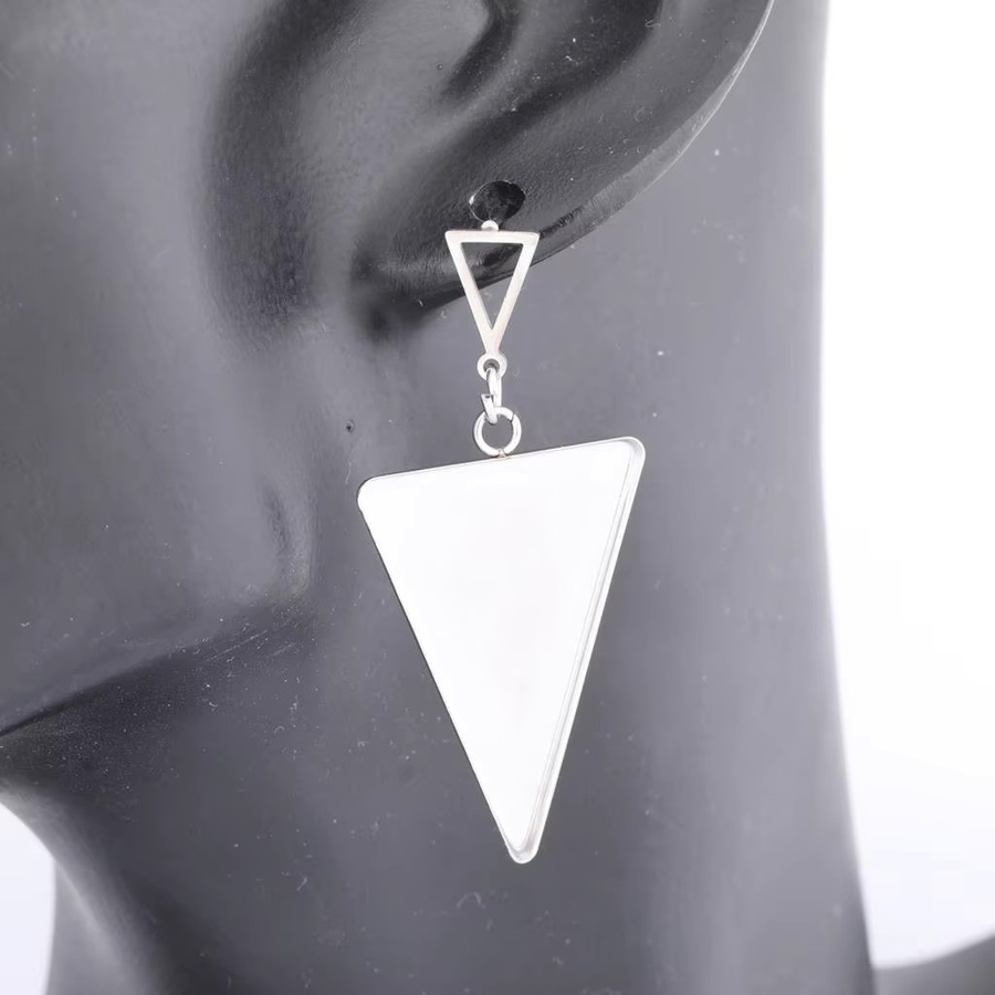 Ohrring Basisfassung Edelstahl, 23x33mm, Unisex - Bild 2