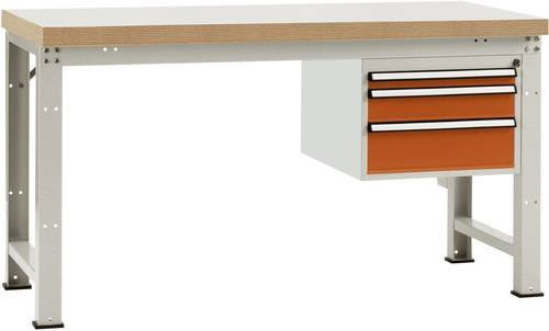 Manuflex Werkbank WP5412.2001 in Orange, B: 180 cm, H: 80 cm, T: 70 cm - Bild 1