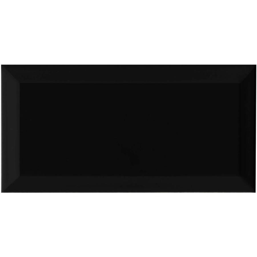 Wandfliese Metro United Tile und Mosaic Schwarz glänzend glasiert B: 10 cm, H: 20 cm - Bild 2
