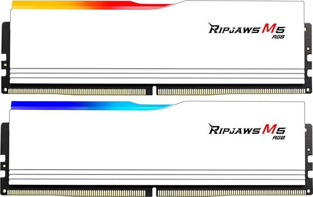 G.Skill Ripjaws M5 RGB DDR5 RAM Kit 48 GB (2 x 24 GB) 5200MHz White - Bild 1