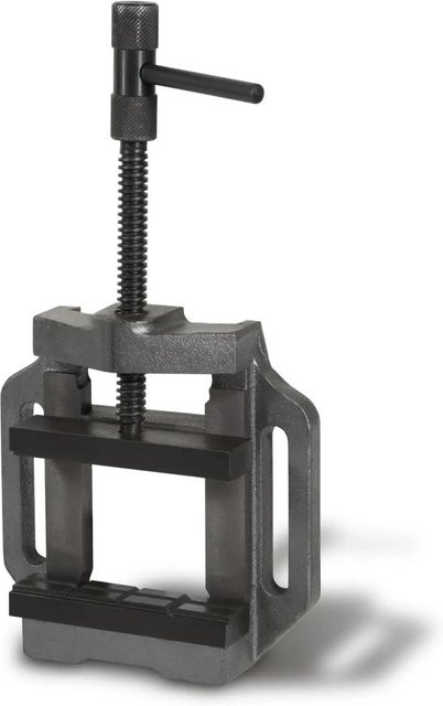 Eberth Maschinenschraubstock aus Stahl in Grau mit 125 mm Backenbreite und 100 mm maximaler Spannbreite - Bild 1